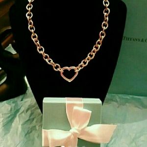 Tiffany & Co. Sterling Silver ❤ Heart Necklace Rare